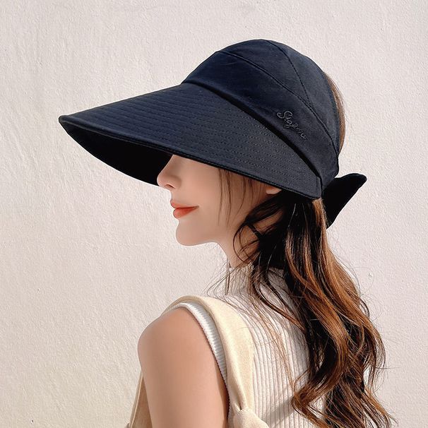 Dámský letní klobouk s velkou krempou, cylindr s prázdnou střechou, sluneční klobouk, ochrana proti UV záření, ochrana obličeje, plážový klobouk_voghion.com