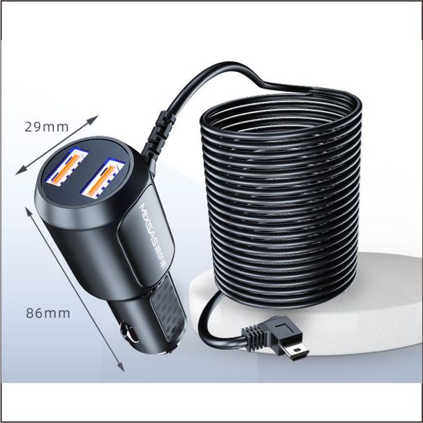 Autoladegeräte12 24V bis 12V1A/2A/3A/4A/5A Auto-Zigarettenanzünder-Ladegerät Netzkabel 5V Recorder-Laden_voghion.com