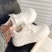 Height Increasing White Women's Sneakers,Autumn And Winter Lightweight Women's 2025 New Tide Hundred Wear Comfortable Lightweight_voghion.com
