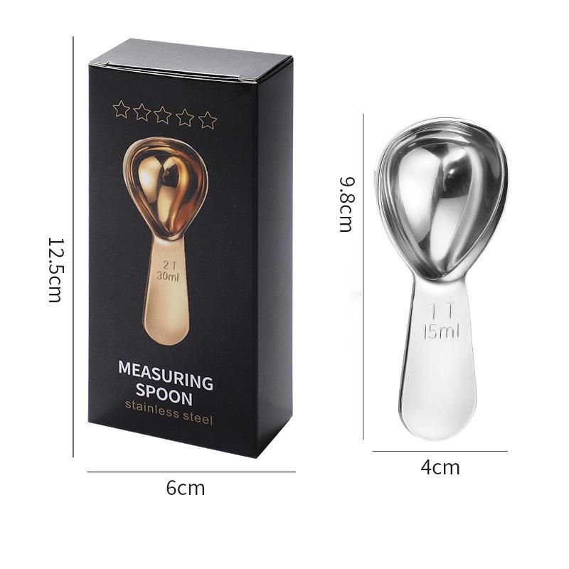 304 Edelstahl Kaffeebohne Milchpulver Teeblatt Gewürz Messlöffel Heißer Verkauf Backutensilien_voghion.com