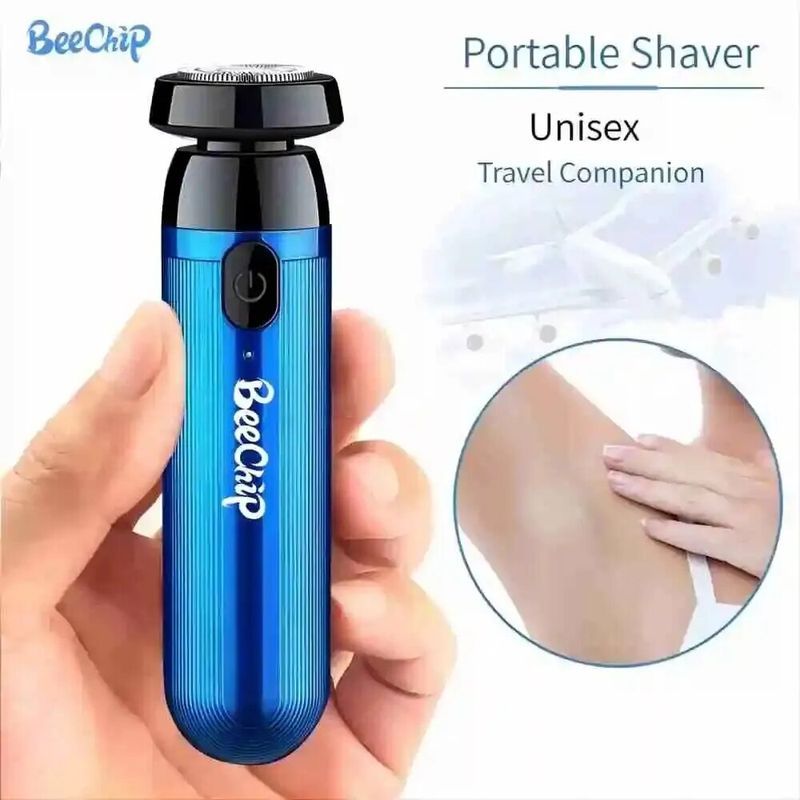 Mini Electric Compact Lightweight Portable Car Rechargeable Razor Speed Fast Low Noise Washable Self-Service Shaver_voghion.com