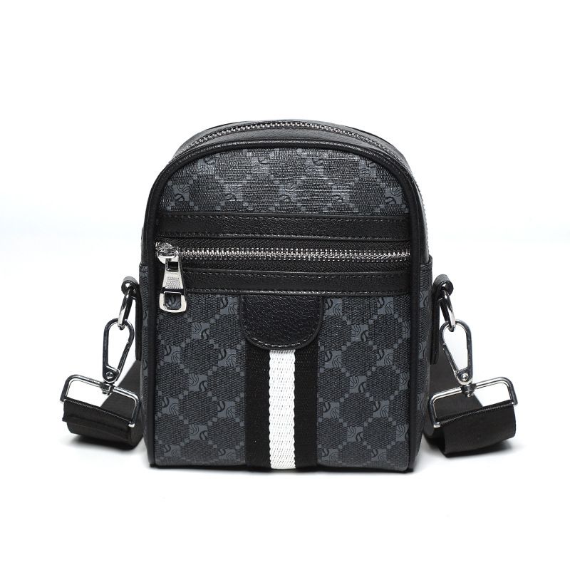 Herrväska Axelväska Vertikal stil Modeväska Mobilväska Liten Axelväska Gatuväska_voghion.com