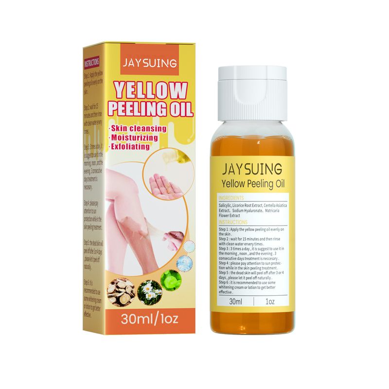 Yellow Peeling Oil Dark Skin Bleaching Remove Arm Knee Legs Melanin Body Exfoliation Brightening Whitening Beauty S_voghion.com