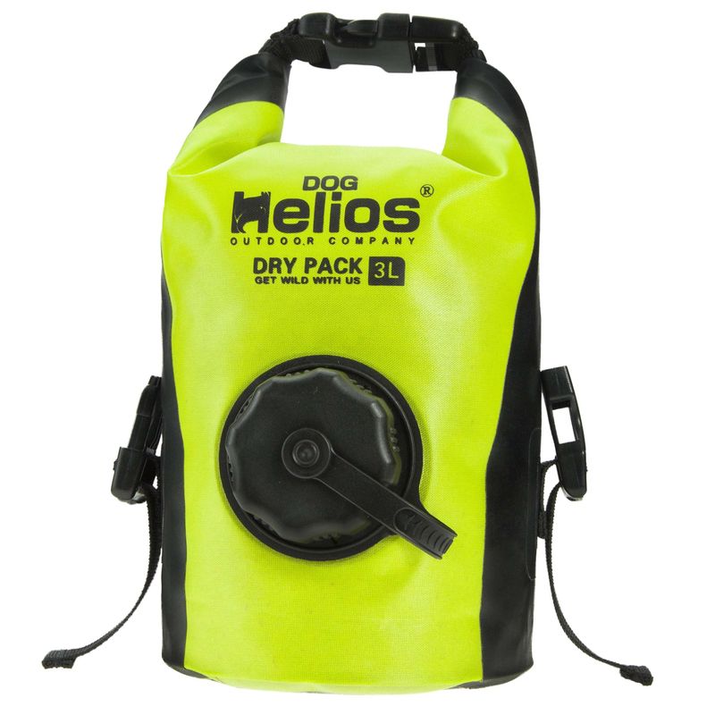 Dog Helios 'Grazer' Waterproof Outdoor Travel Dry Food Dispenser Bag - Yellow_voghion.com