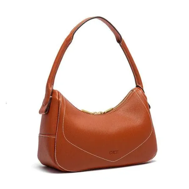 Borsa a mano alla moda classica retrò a forma di mezzaluna, borsa a tracolla da donna tinta unita per pendolari d'affari_voghion.com