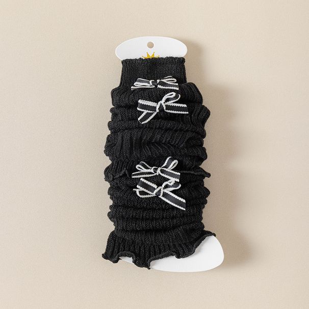 Children's Bow Socks Long Tube Calf Socks Leg Warm Lolita Pile Socks_voghion.com