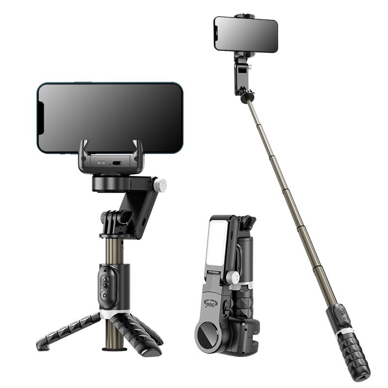 Stabilizzatore cardanico per telefono cellulare Tuoqi Q18 Selfie Stick Bluetooth Anti-Shake Follow-Up Shooting Stand Estensibile Live_voghion.com