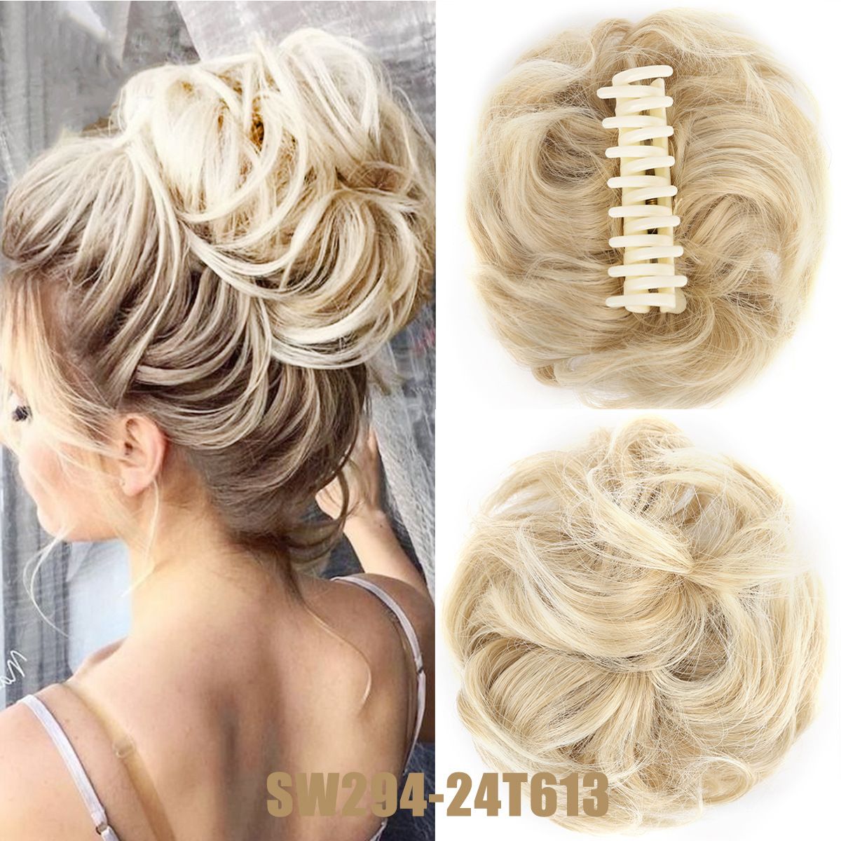 Parukas kukk naiste haarats klambriga juuksering äravõetav suurendatav 70g juuksekott kohev räpane_voghion.com