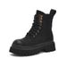 2025 New Spring And Autumn Workwear Western Cowboy Martin Women Thick Sole Height Increasing Low Top Short Boots_voghion.com