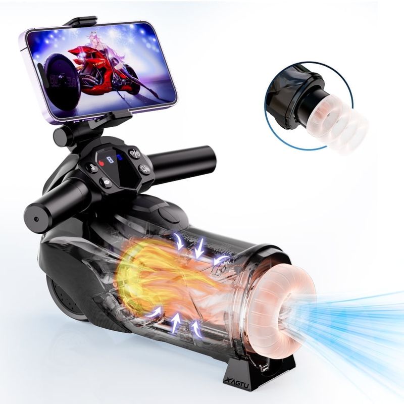 XBONP Motorcycle Male Masturbator With Suction Base Sex Toys For Men Automatic Masturbator Cup_voghion.com