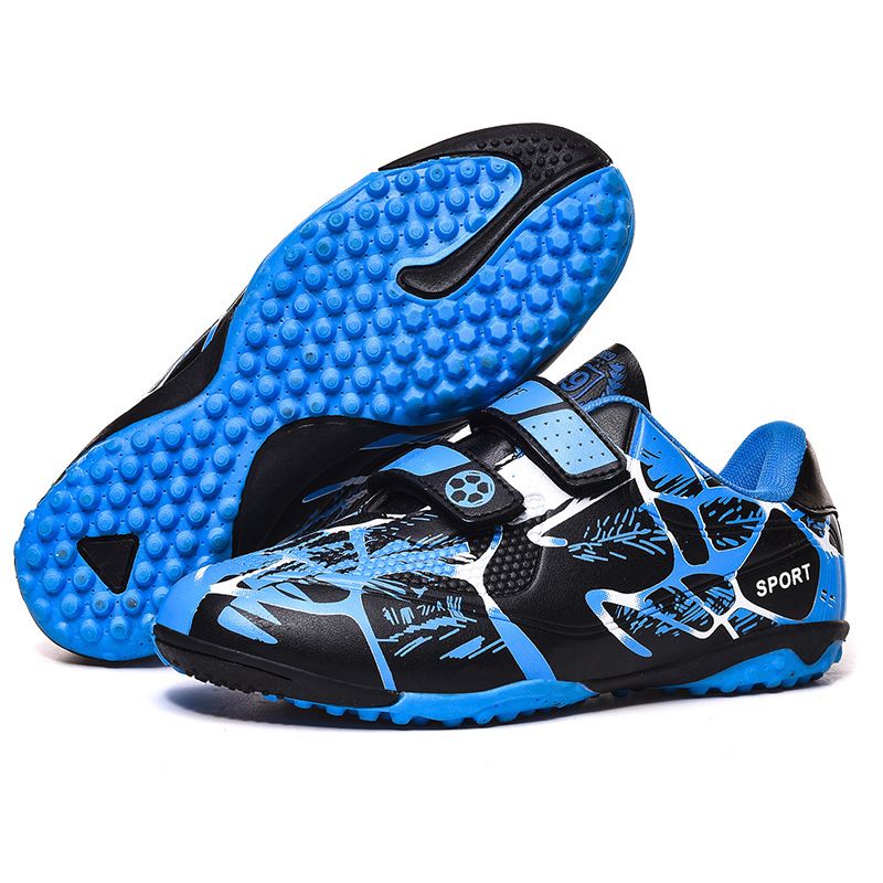 Soccer For Children And Teenagers With Velcro, Elementary School Students' Long Broken Studs, Flat Leather Surface_voghion.com