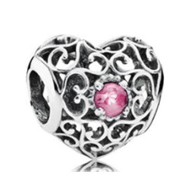 Jewelry Findings & Components Luxury Pink Diamond Pendant Alloy Snowflake Duck Beaded Accessories DIY_voghion.com