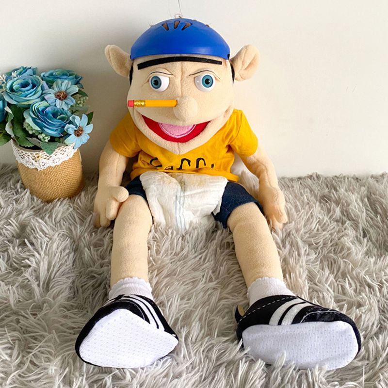 Jeffy Hand Puppet Toy With Tops Shoes Adventure Game Plushies Role-Play Toy Imaginative Pretend Play Storytelling Prop Halloween Christmas Gift_voghion.com