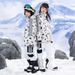 Schneeanzug-Set für Kinder – Wasserdichte Winter-Skijacke und -hose für Jungen und Mädchen – Winddicht und isoliert zum Snowboarden und Spielen im Freien_voghion.com