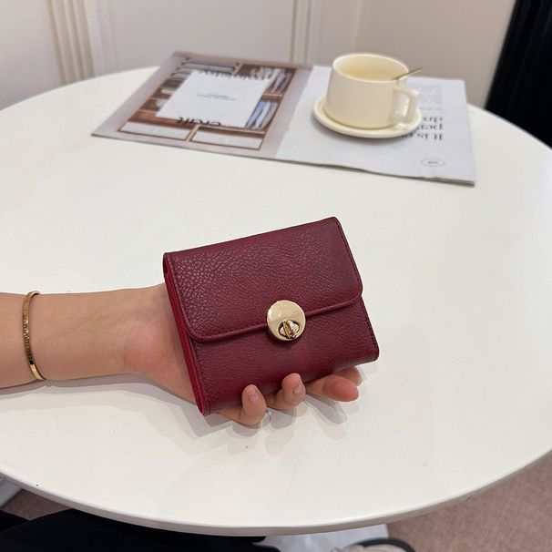 Kartenhalter Geldbörse Geldbörsen Damen Geldbörse Anti-Entmagnetisierung Kartentasche Kurze Geldklammer Münzgeldbörse Advanced Sense Große Kapazität_voghion.com