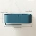 2 pezzi portaoggetti da bagno da parete, resistente all'acqua, porta asciugacapelli, porta spazzolino, porta asciugacapelli, accessori per la doccia e utensili_voghion.com