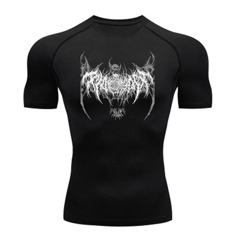 Men's Clothing Compression Shirt Black Fitness T Shirt Men's Muscle Quick Drying Fitness Sportswear Sun Protection Sports T Shirt_voghion.com