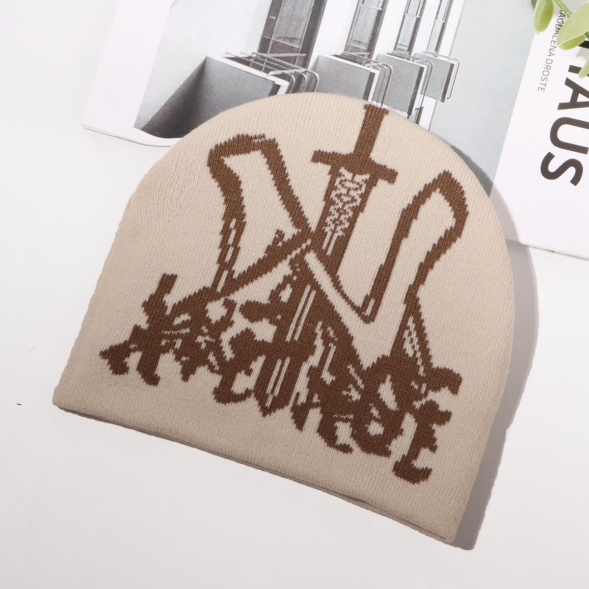 Popular personalized trend knitted hat autumn and winter outdoor cycling sports warm cold leisure wool hat_voghion.com