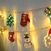 Cross-Border Iron Art Decoration String Santa Claus Snowman LED Colorful Party Supplies Christmas Atmosphere Lights_voghion.com