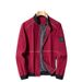 autumn and winter new men's loose stand collar plus size simple youth baseball fat casual jacket men_voghion.com