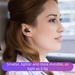 Écouteurs intra-auriculaires Bluetooth sans fil Meygoo T1X, longue durée de vie de la batterie, son stéréo, réduction du bruit, mini bouton de jeu_voghion.com