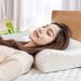 Cuscino in memory foam di alta qualità con rimbalzo lento e supporto per il collo - Rivestimento in fibra di bambù traspirante, design ortopedico per alleviare il dolore_voghion.com