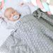 Jinleiou Solid Color Baby Hollow Knitted Crochet Blanket Sleeping Quilt Swaddle Wrap_voghion.com