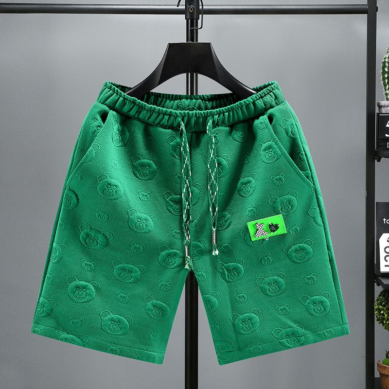 Pantaloni scurți de vară pentru bărbați, pantaloni scurți cu cinci puncte, stil casual, pentru plajă, Plus Size, Fat Man, pantaloni scurți de vară, lejeri, la modă_voghion.com