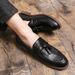 2022 Leder Casual Herren Loafers Band Slip On Herren Kleid Schuhe Freizeitstil Große Größe 38-47 Gute verschleißfeste Sohle_voghion.com