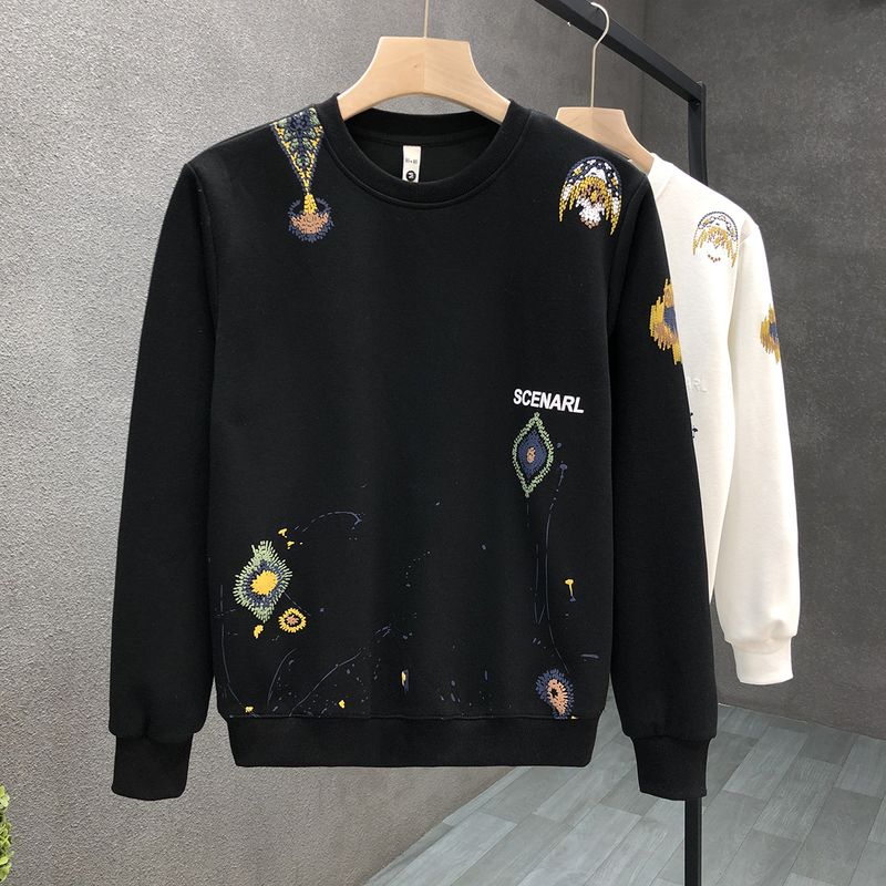 Moletom casual de alta qualidade para homens, marca da moda, jaqueta de pulôver bonita, novos tops masculinos primavera e outono 2024_voghion.com