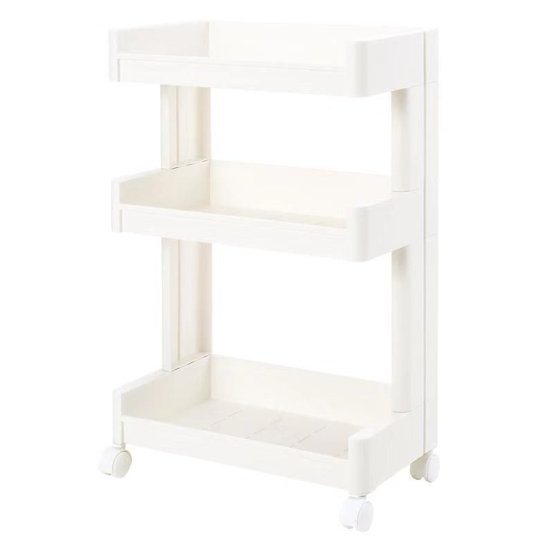 Scaffale da cucina con supporto da pavimento, scaffale multistrato per riporre gli spazi vuoti, scaffale mobile per bagno e toilette_voghion.com