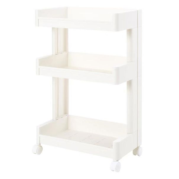 Scaffale da cucina con supporto da pavimento, scaffale multistrato per riporre gli spazi vuoti, scaffale mobile per bagno e toilette_voghion.com