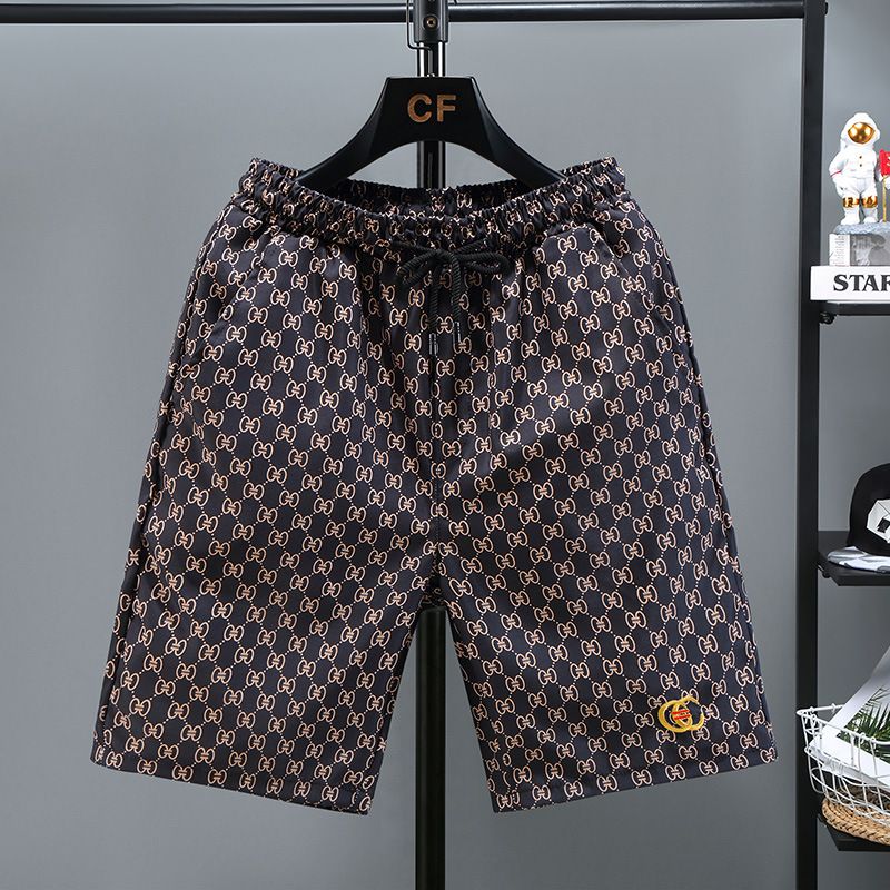 Sommer-Shorts aus Eisseide für Herren, schnelltrocknende Jogginghose, dünne Freizeitkleidung, lockere Fünf-Punkt-Shorts, Strandhose_voghion.com