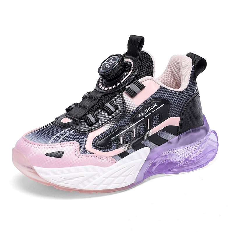 Mother&Kids Kids' sneakers Kids' shoes Spin button mesh breathable Daddy casual shoes_voghion.com