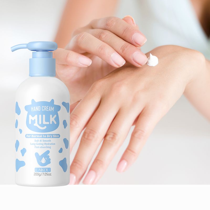 Peelings & Körperbehandlungen LAIKOU Milch-Handcreme repariert Hände, feuchtigkeitsspendend, 200 g, feuchtigkeitsspendende FDA-Hautpflegeprodukte_voghion.com