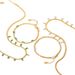 INS Women's New 14K Flat Snake Chain Square Green/White Zircon Necklace Bracelet Combination Set_voghion.com