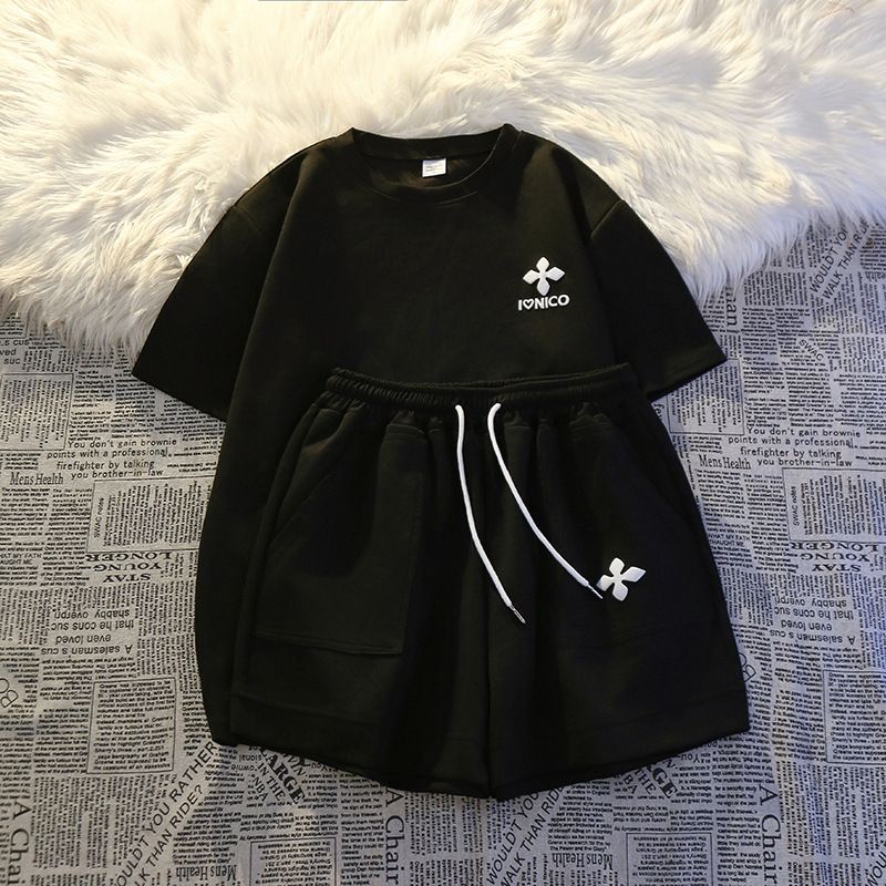 Women's Clothing Casual Sports Suits For Women Summer Thin Summer Running Fashionable Short Sleeved Two Piece Suit_voghion.com