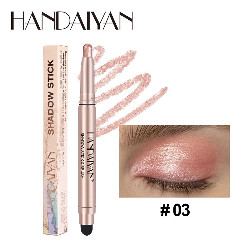HANDAIYAN Ombretto in stick a doppia punta - Non sbava, illumina, contorna, matita per ombretto perlato_voghion.com