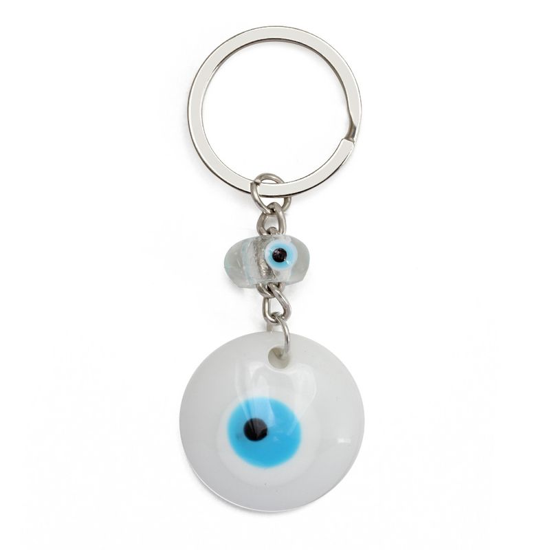 Nuevo llavero colgante de aleación de plástico con forma de ojo de diablo, colgante para llave de coche, joyería europea y americana._voghion.com