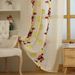 Modern Embroidered Semi-Sheer Curtains - Butterfly & Mushroom Design Polyester Window Drapes For Living Room (140x100cm To 140x260cm)_voghion.com