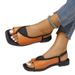 Women's New Square Toe Casual Stretch Sandals_voghion.com