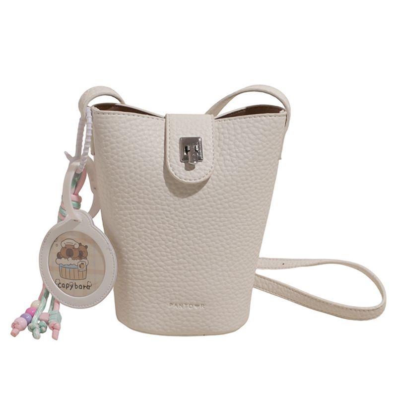 2025 sommer Neue Single Schulter Feste Farbe Für Frauen Casual Kleine Eimer Große Kapazität Mode Koreanischen Stil Crossbody_voghion.com