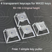syct Quattro tasti trasparenti 4 pezzi adatti per altezza WASD in materiale PC con parte superiore traslucida per tastiera_voghion.com