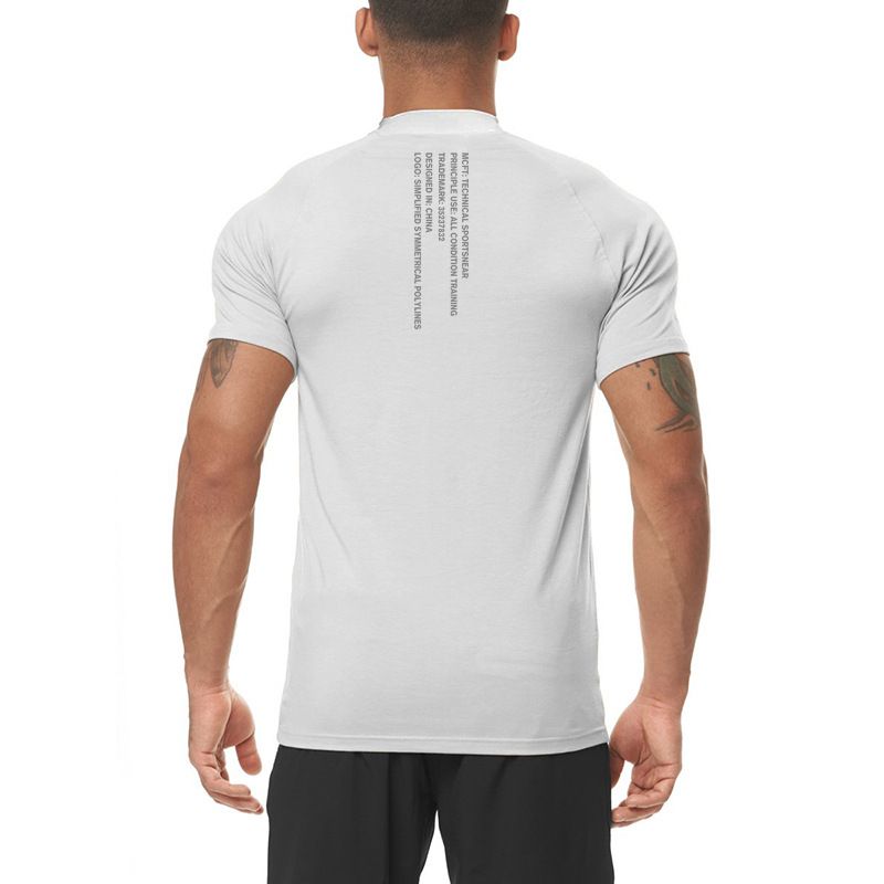 Combinaison de fitness, t-shirt pour homme, combinaison de sport moulante, combinaison de compression pour entraînement en salle de sport, short de course à séchage rapide_voghion.com