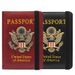Anti-Magnetic Passport Clip Passport Book American Metal Badge Card Pack Multi-card Position Elastic Band Passport Cover_voghion.com