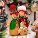 Christmas decorations Creative gingerbread Man Figure Display A family of three Gingerbread man window display doll gift_voghion.com