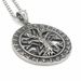 Collana con ciondolo celtico dell'albero della vita, da uomo, in acciaio inossidabile, stile punk, retrò, vintage, cool, vichingo, runa_voghion.com
