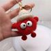 Dumb Small Coal Ball Plush Pendant Car Key Chain Pendant Cartoon Pendant Net Red Bag Plush Pendant_voghion.com