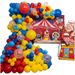 Set di catene di palloncini da circo e carnevale, da 18 pollici e 10 pollici, in lattice rosso, giallo e blu, decorazione per feste per bambini_voghion.com