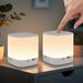 Glitzerlife LED Nachttischlampe 1800mAH 2ER Touch Dimmbar - Weiß Akku USB Aufladbar Nachttischlampe Kabellos Mit 3 Farbtemperatur&Timing Funktion Nachtlicht_voghion.com